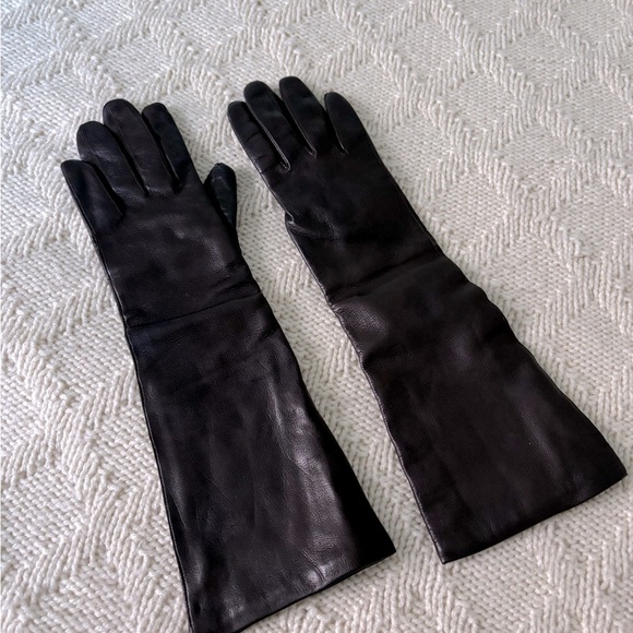 SOLD Vintage Brown Leather Gloves Size ~ 6.5 - Picture 4 of 9